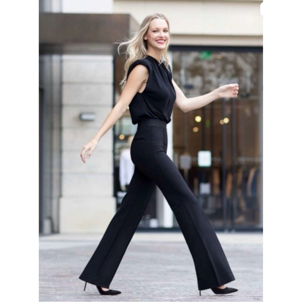 Spanx Flare Ponte Pants Black Size Small